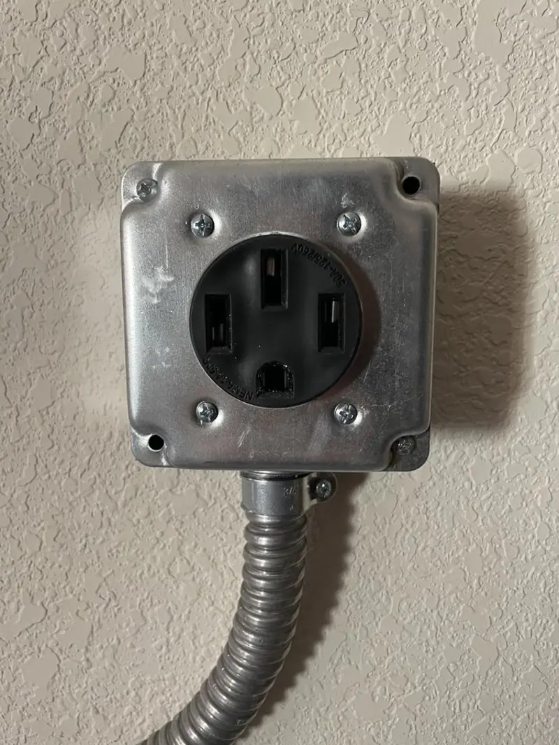 NEMA 14-50 outlet installed for Electrical Panel Upgrade in American Fork